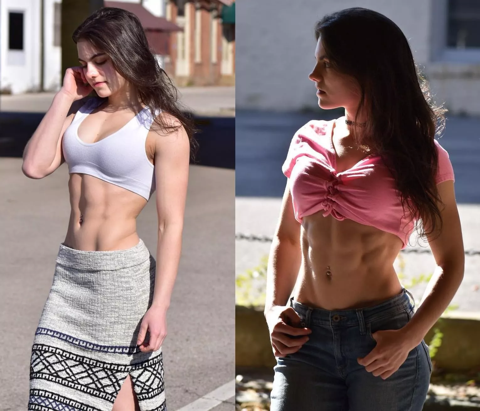 fitness athlete and urban explorer Zoey D'Antonio