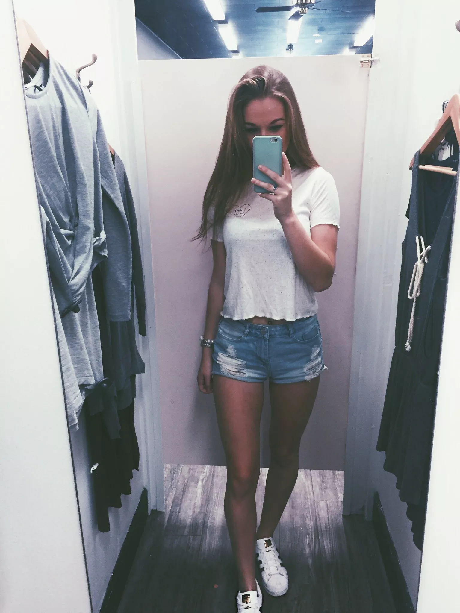 Fitting room selfie