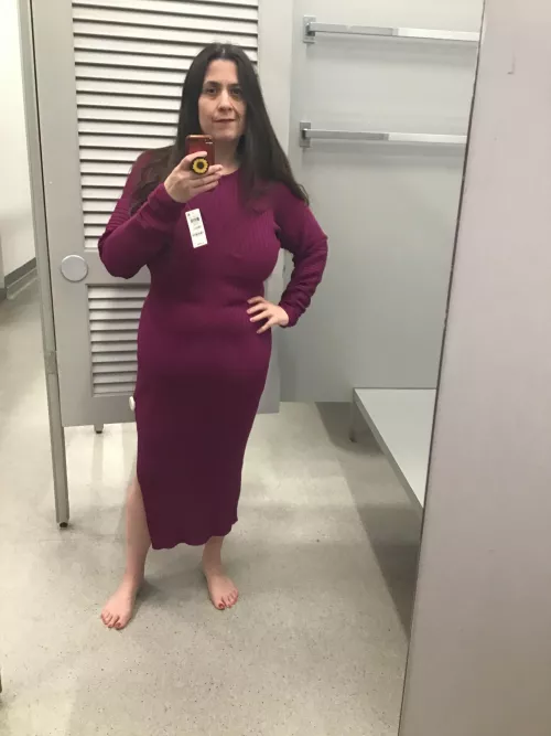 [F]itting room this morning