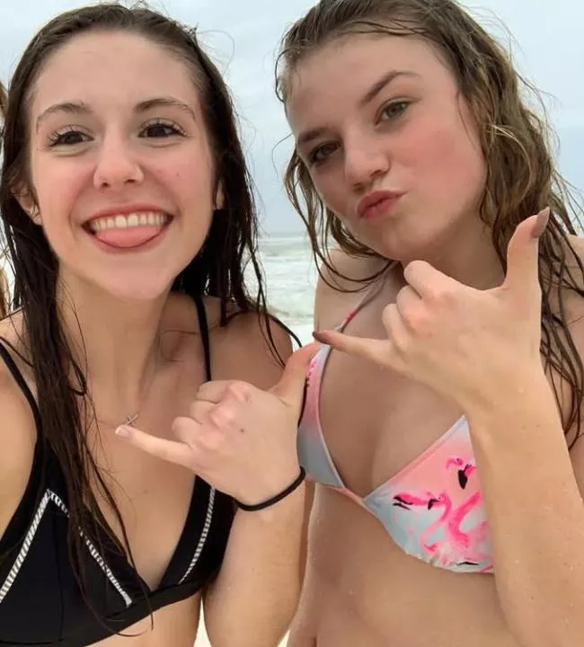 Flamingo top of black bikini who would you use hard first