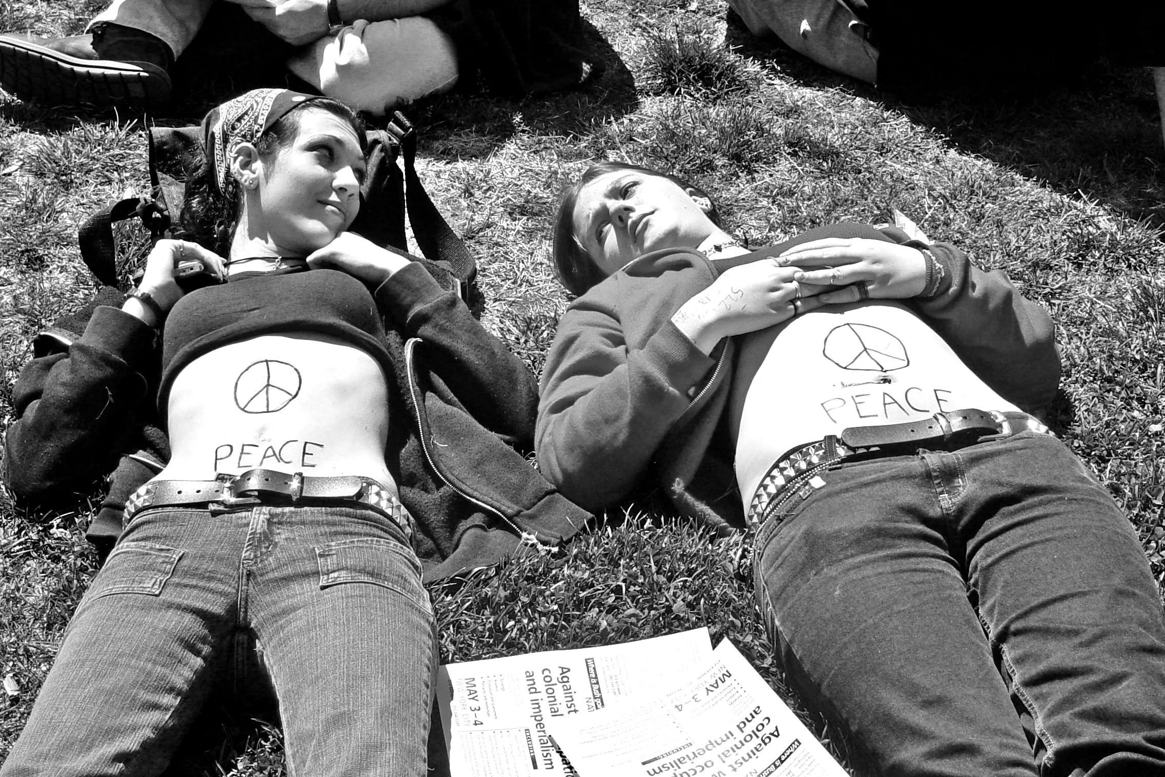 Flashback - me (on the left) and a friend, DC, protesting the Iraq War in 2003 Flashback - me (on the left) and a friend, DC, protesting the Iraq War in 2003