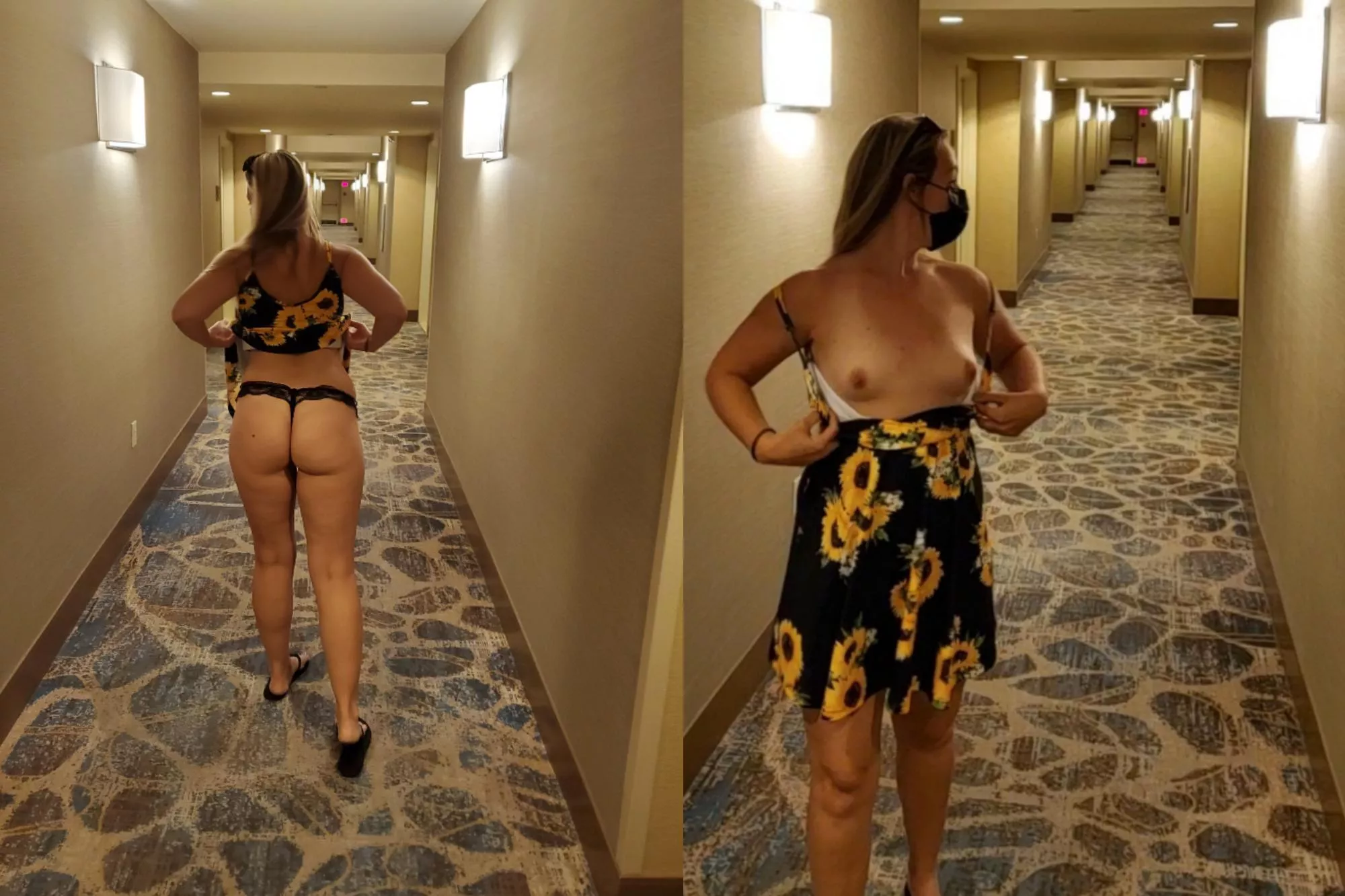 Flashing in Our Hotel Hallway Flashing in Our Hotel Hallway
