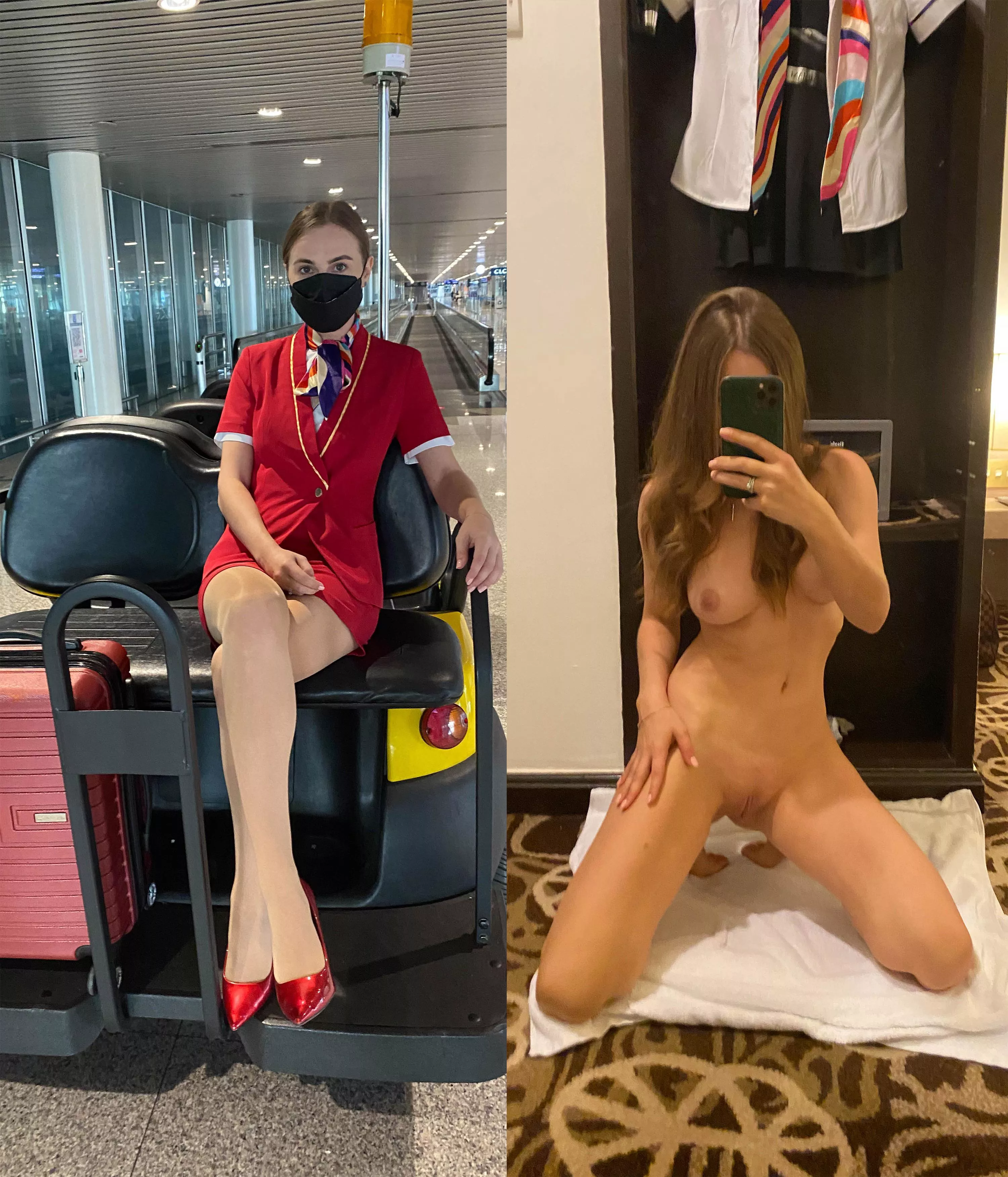 Flight attendant on/off