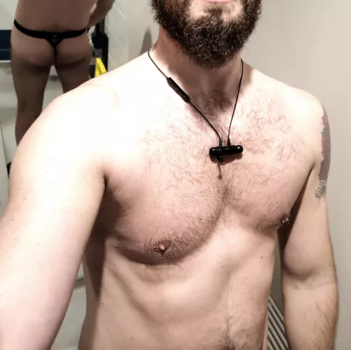 Flossing at the gym