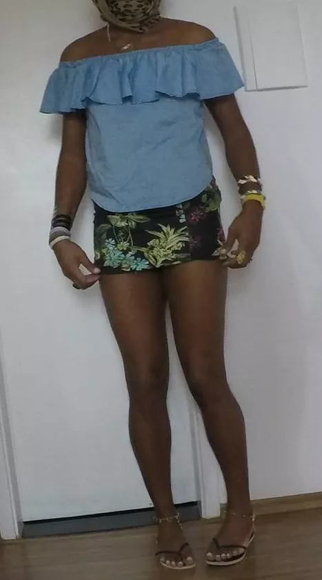 Flowered skirt for today💋