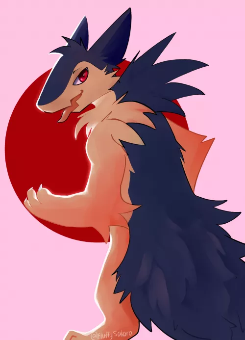 Fluffest Typhlosion in town (art by me)