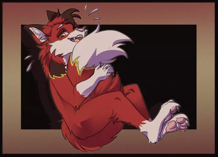 Fluffy Fox tailed friend! Commision ^^