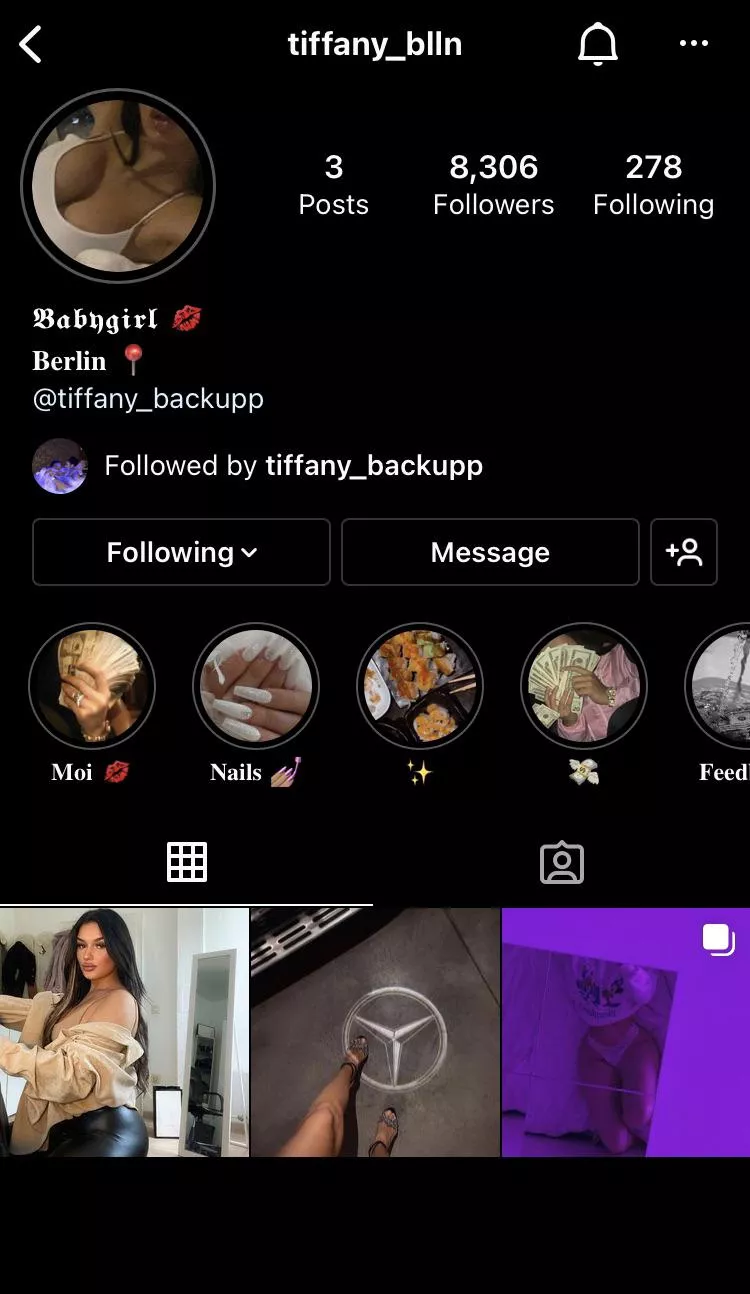 Follow her on insta @tiffany_blln/ folge ihr auf insta @tiffanyblln