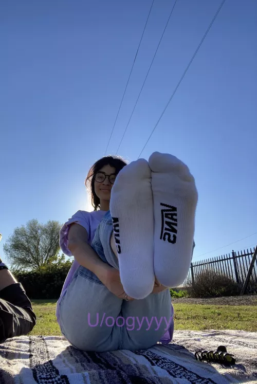 Foot rubs while my socks are on, the best!