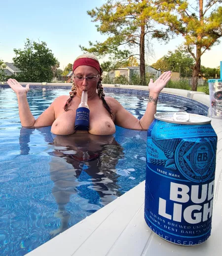 For some reason, I end up topless and drunk in a lot of pools.π