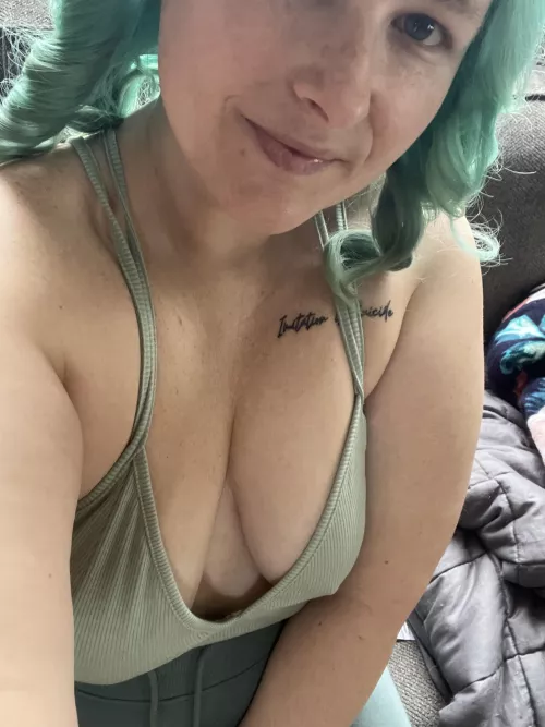 Forgot my bra today