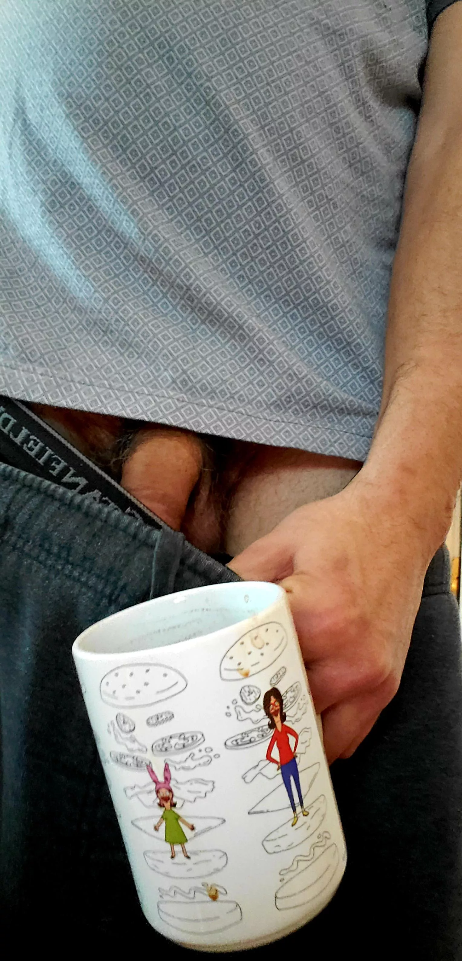 Found pants on this frosty Tuesday stay warm find a snuggle buddy 😈☕☕😈 and more coffee😘