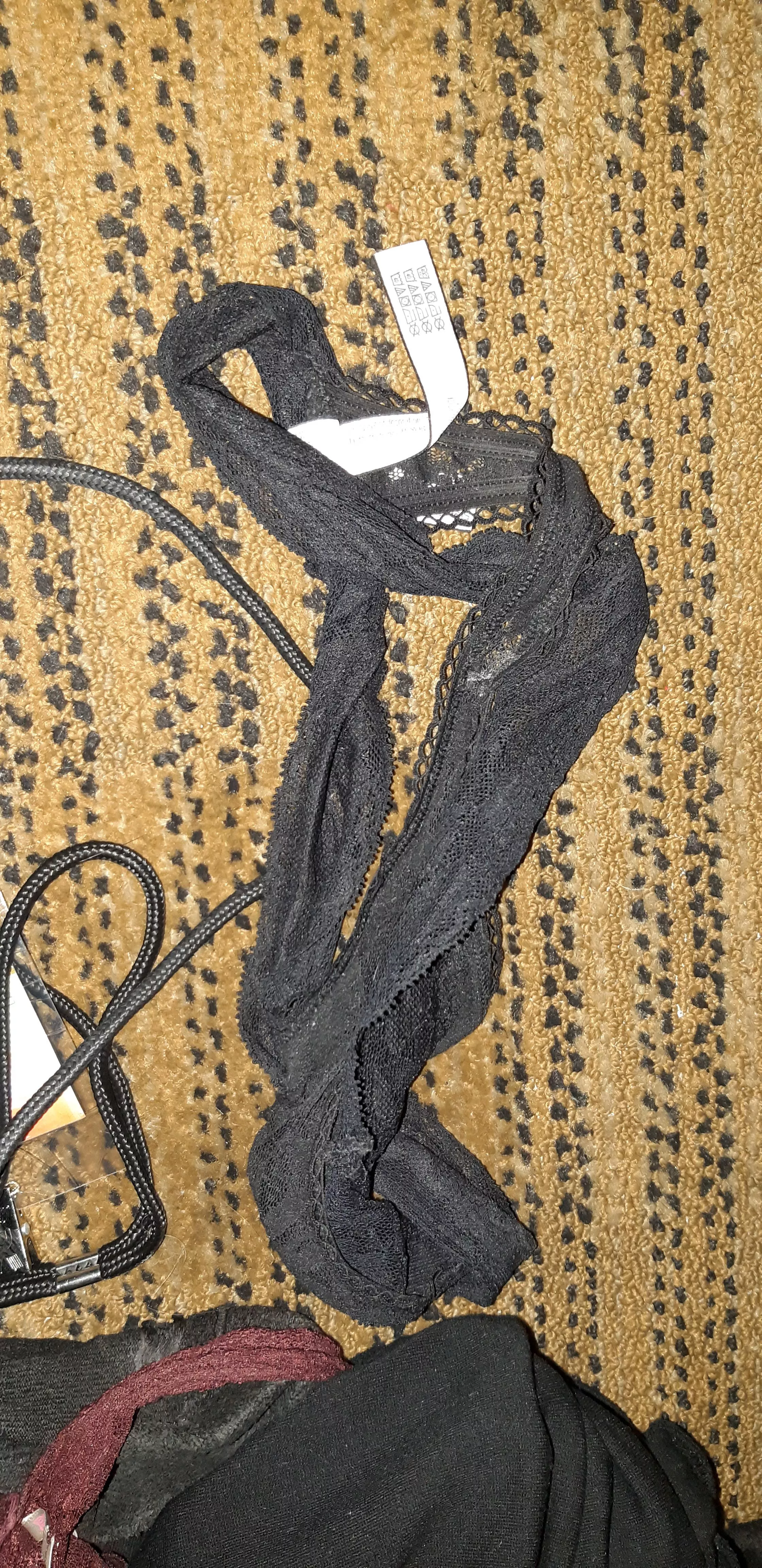 Found these left in a hotel room. If they hadn't smelled so bad I would have wrapped them around my cock to stroke myself