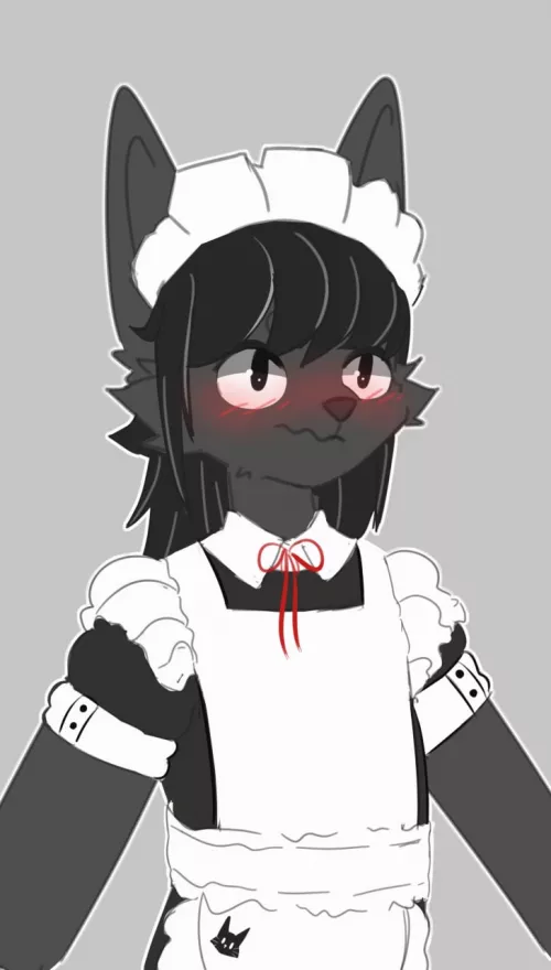 Fox Maid (Art by me @Jax_Collie)