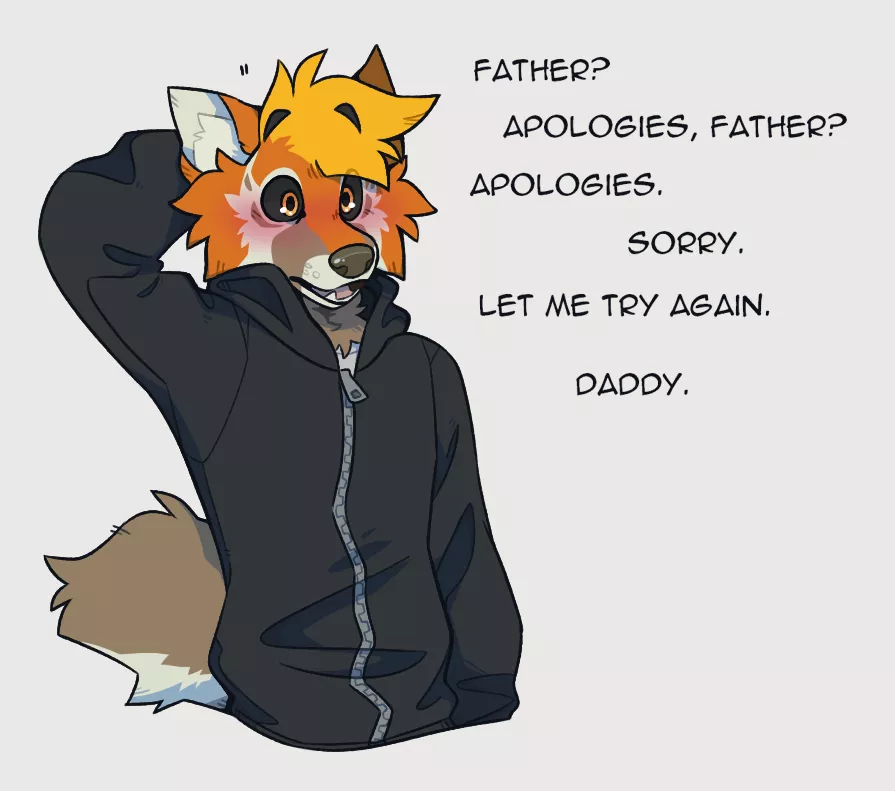 Foxes man (art by @/dozakeet on twitter)