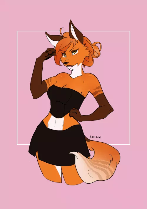 Foxy girl created by me (comms open)