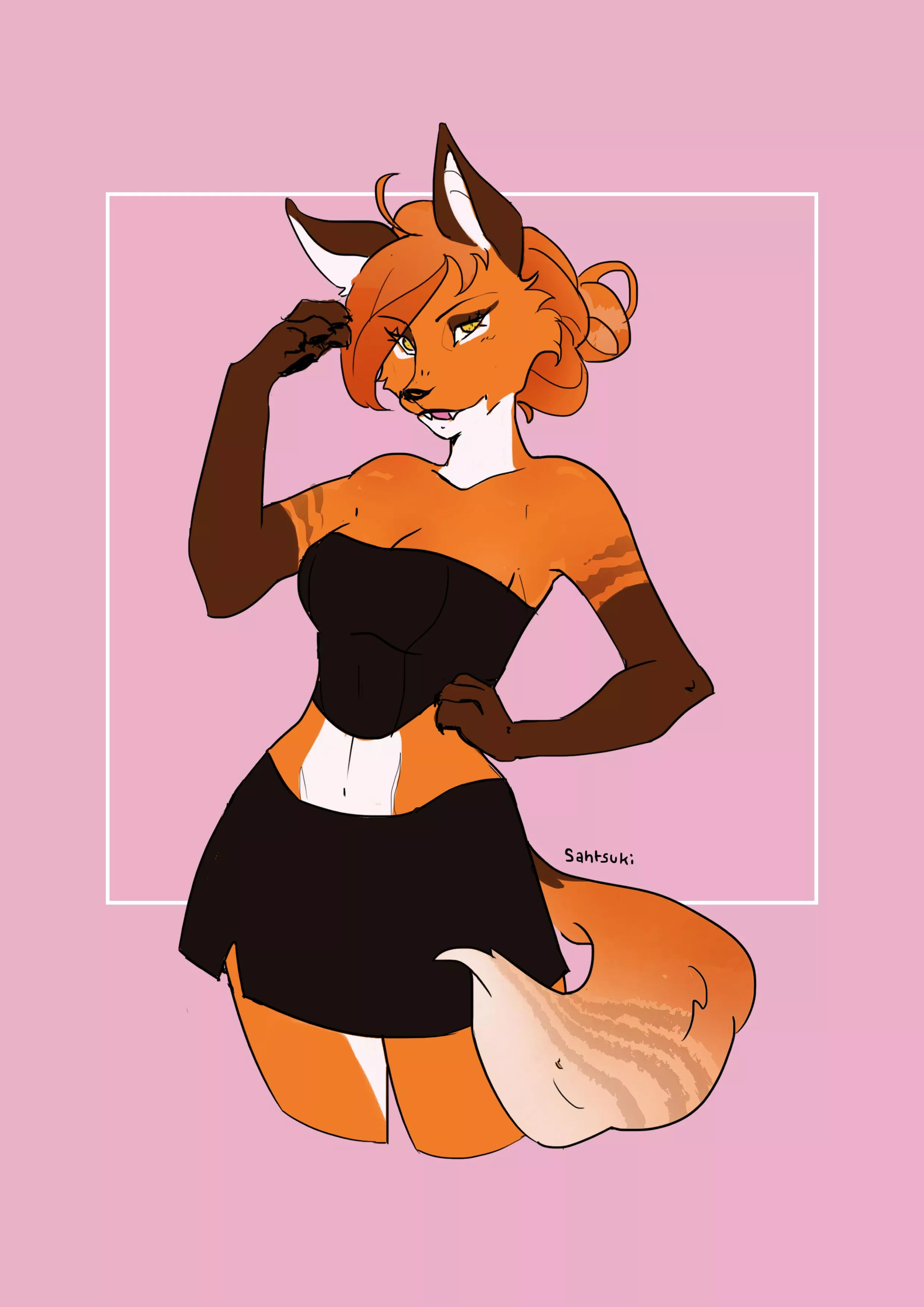 Foxy girl created by me (comms open)