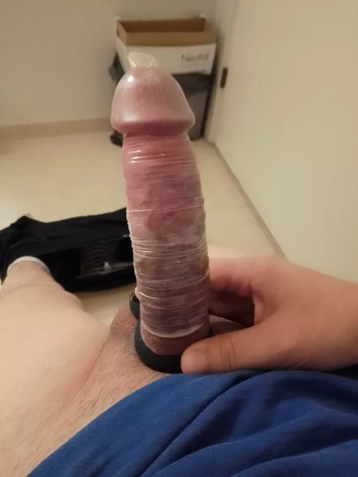 Freedom cock-ring to my Eskimo dick