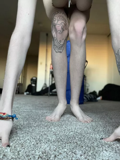 Fresh knee tat healed💙