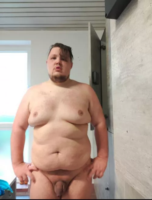 Fresh out of the gym shower