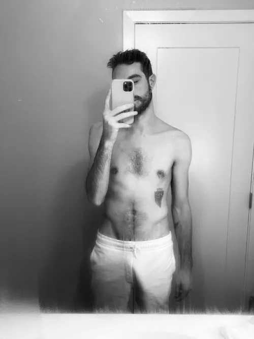 Fresh out of the shower.