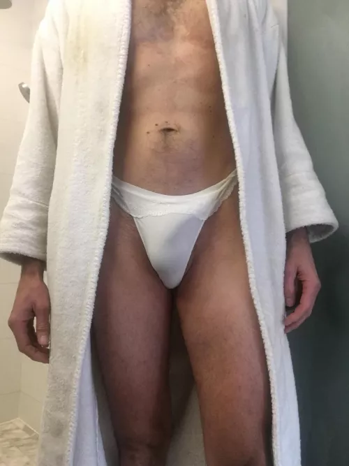 Fresh out of the shower.