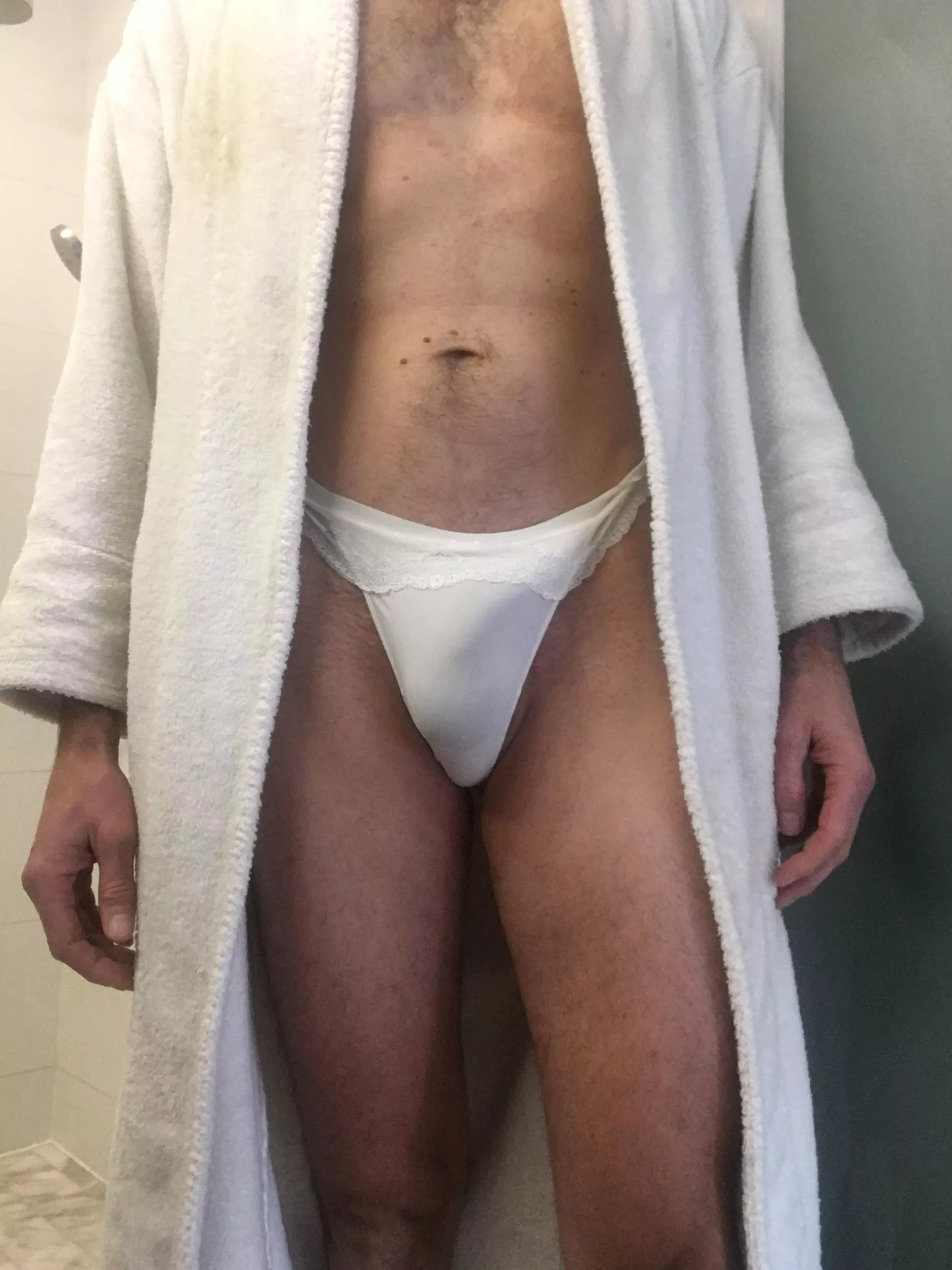 Fresh out of the shower.