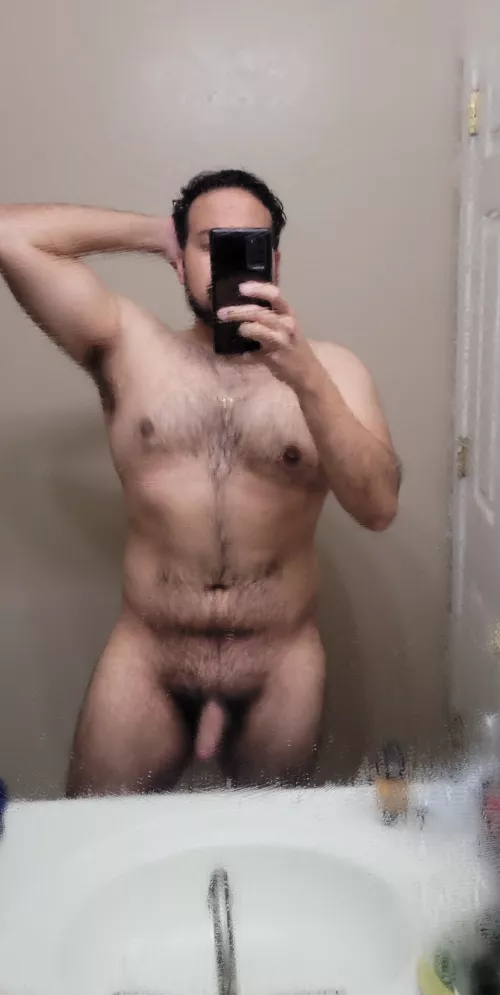 Fresh out the shower. 26M, 195, 5'7