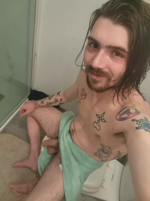 fresh outta the shower