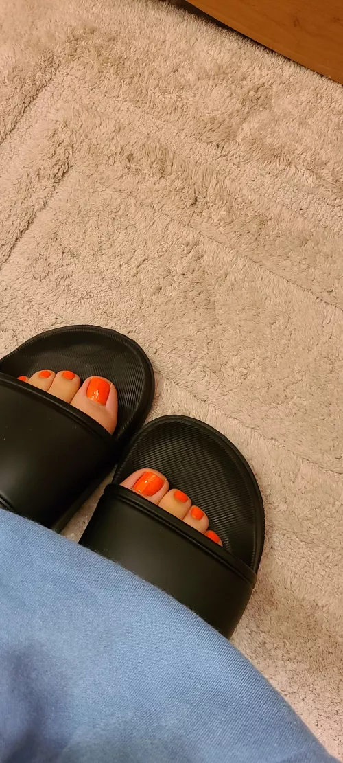 Fresh pedicure today