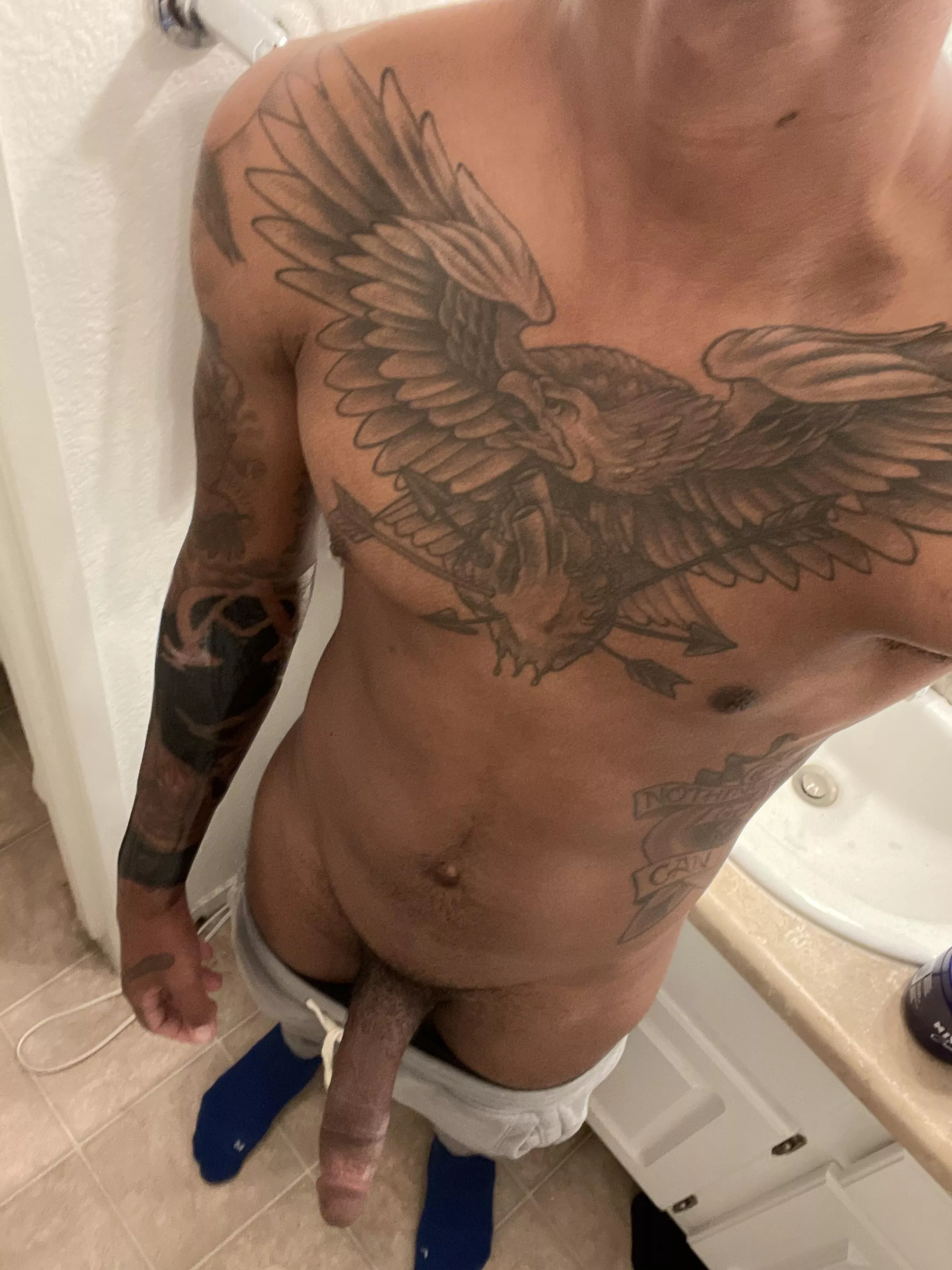 Fresh tattoos are the only thing I wrap up