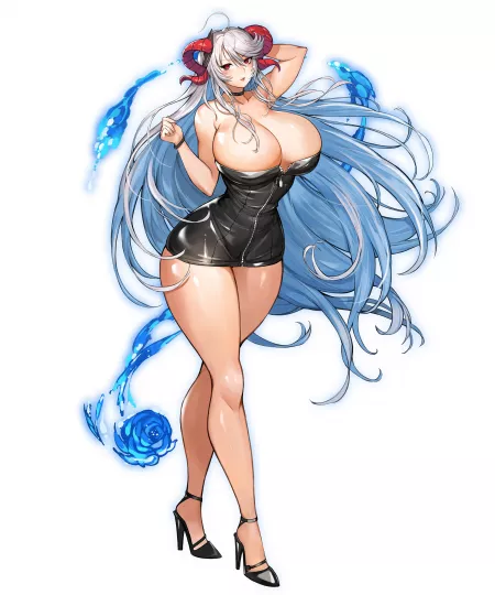 Freyja in a Bold dress (Commission)