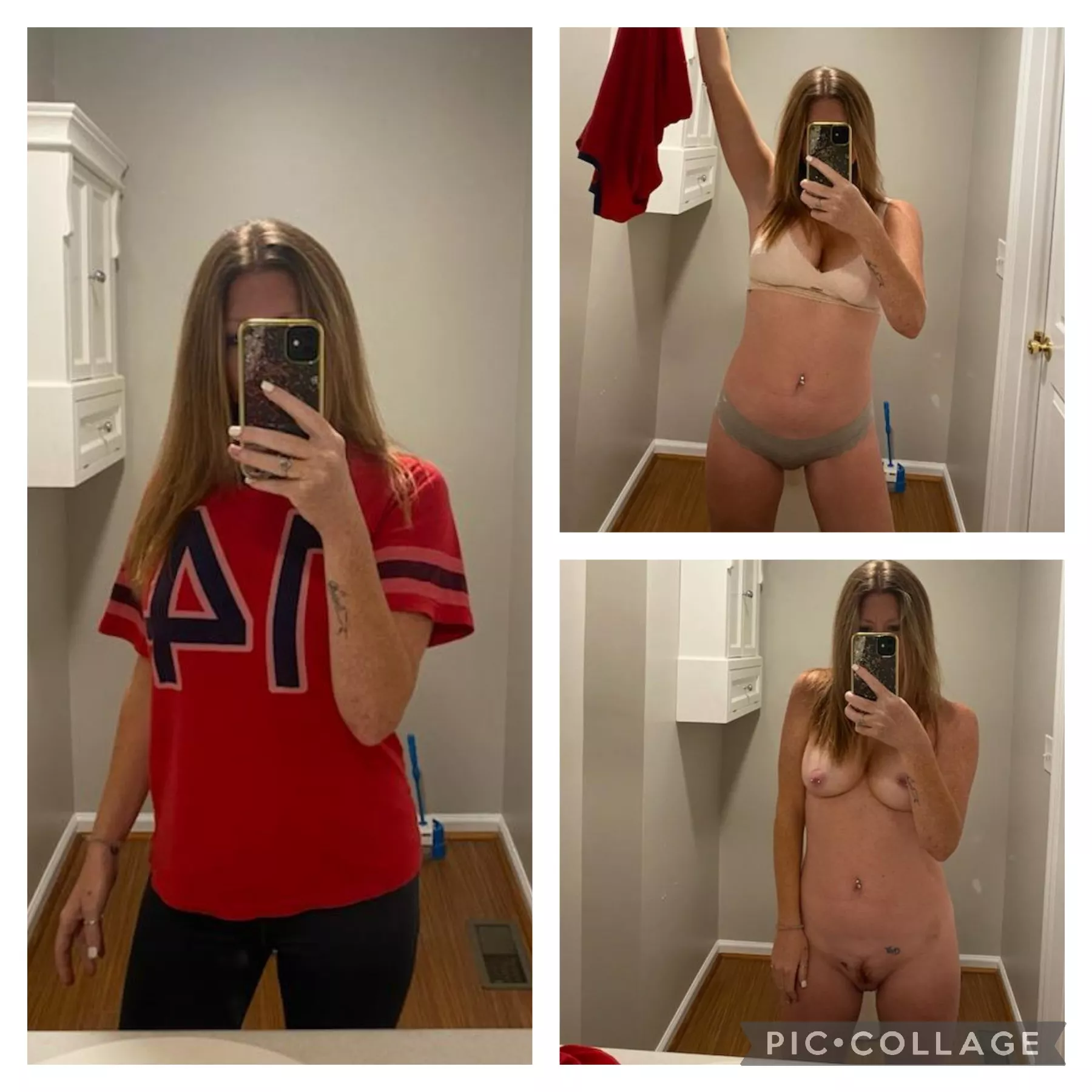 From casual to nude in 2.2 seconds!