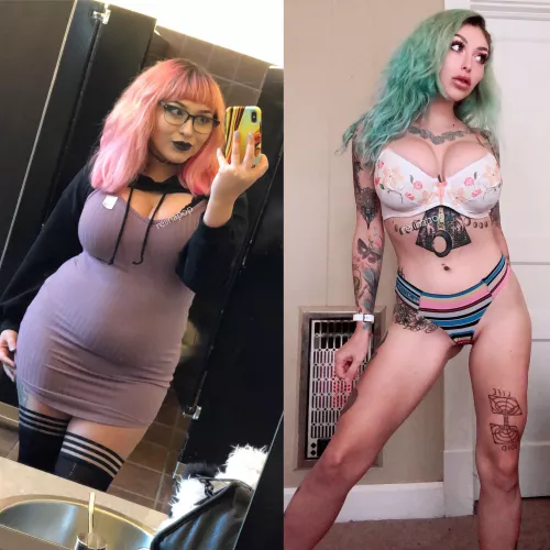 from chubby nred to airhaed bimbo