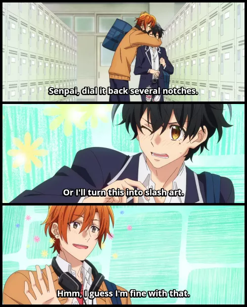 From the new [Sasaki to Miyano] anime (Funimation has it)