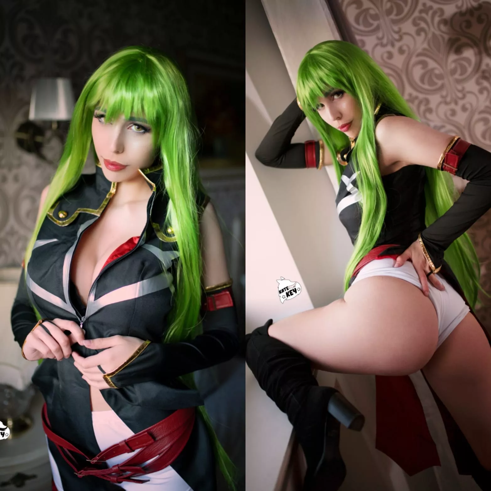 Front and back CC cosplay from Code Geass- by Kate Key (self) Front and back CC cosplay from Code Geass- by Kate Key (self)