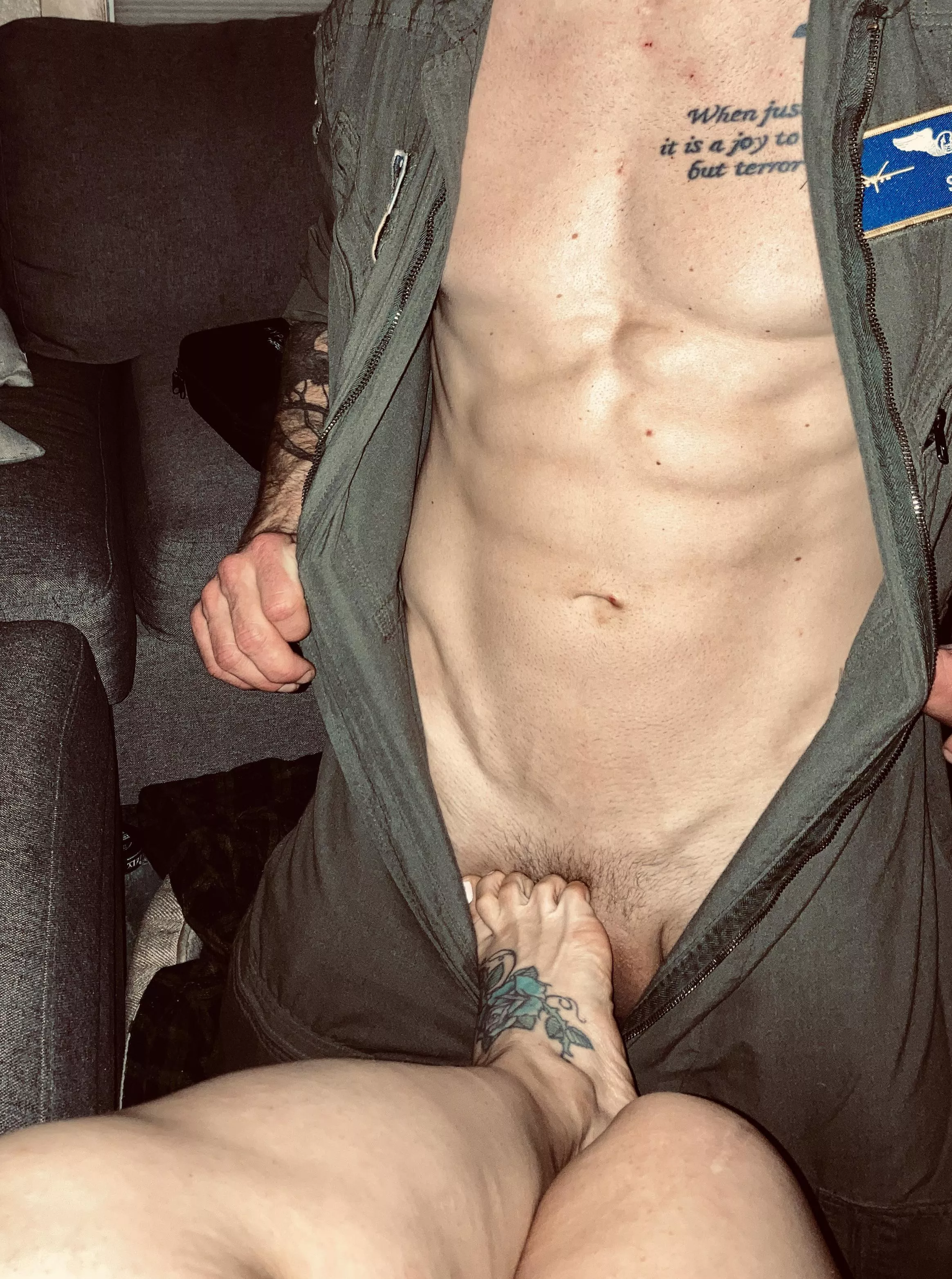 Fucking in my old flight suit! 😜😂