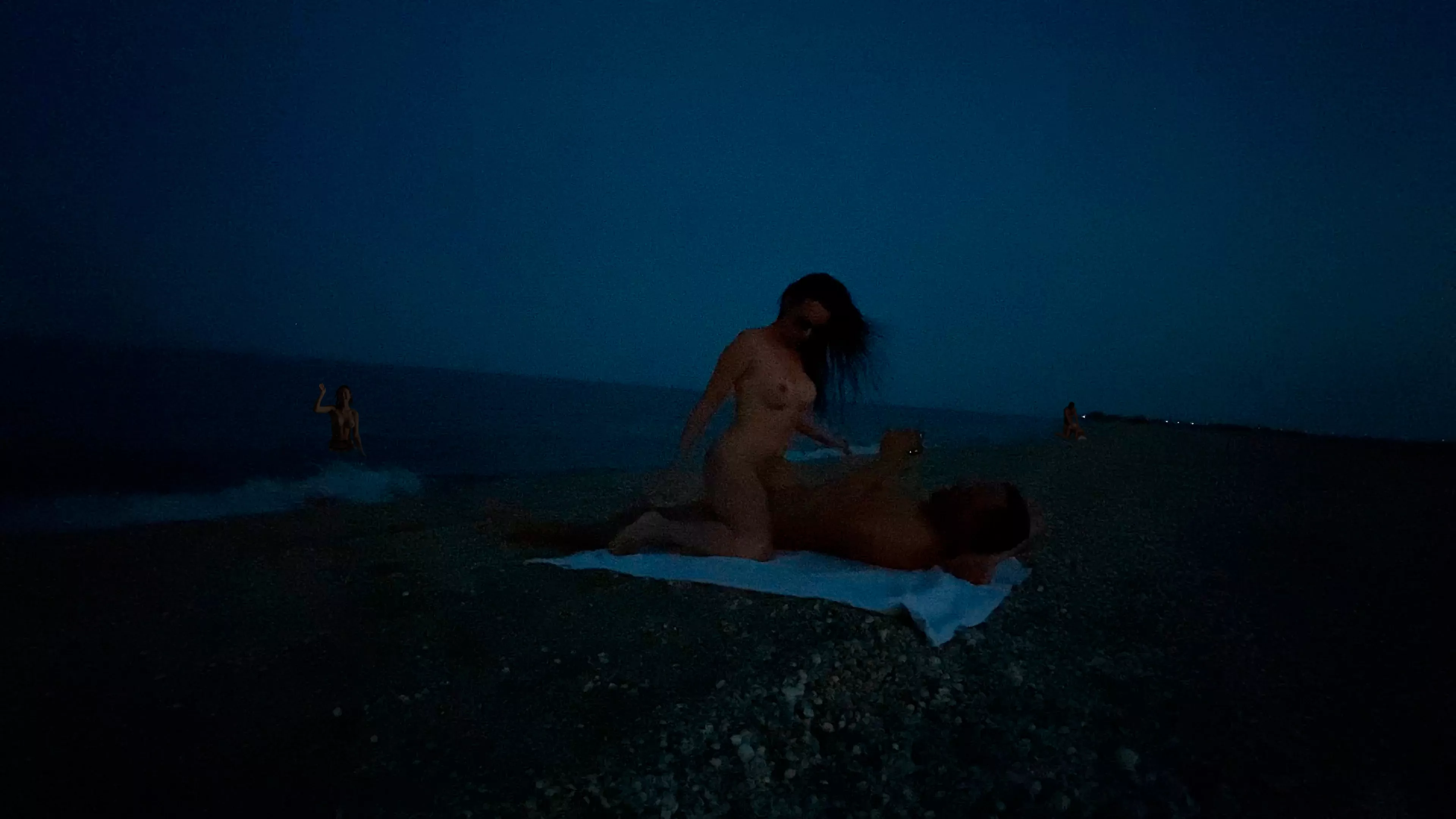 Fucking on a naked beach