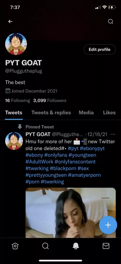 Full free pyt and ebony videos on Twitter