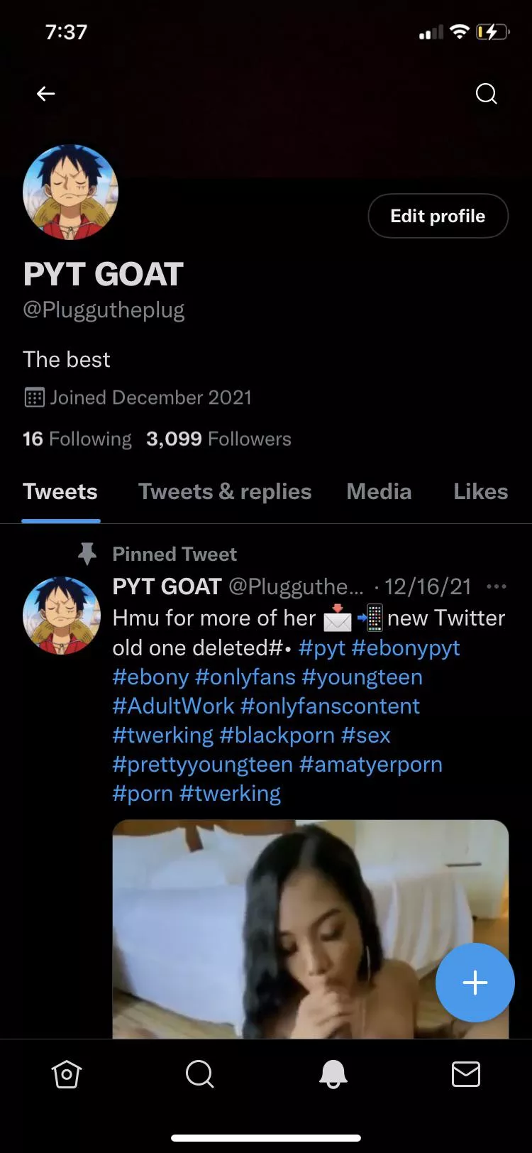 Full free pyt and ebony videos on Twitter