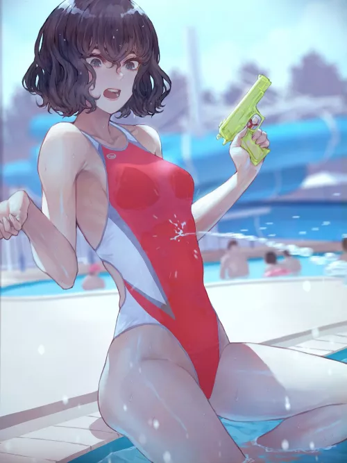 Fun In The Pool Nanjou Ao (Kaoming ) [Original]