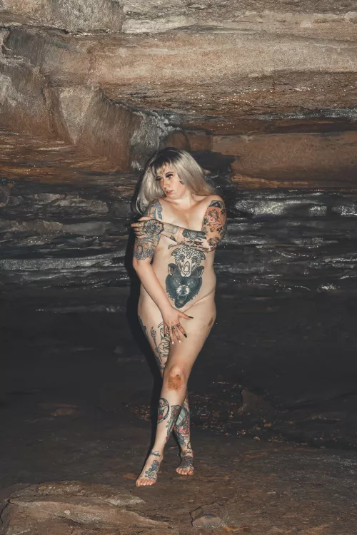 Fun shoot in a cave