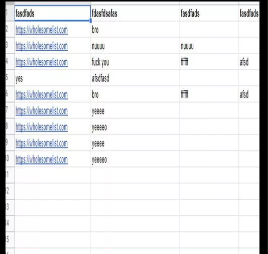 Fun Wholesome List Fact: There is a test sheet in the file with a dev note that reads: “I have no idea who out this here but whenever I deleted it the site would crash. Words can not express my fucking confusion.” Please send help Fun Wholesome List Fact: There is a test sheet in the file with a dev note that reads: “I have no idea who out this here but whenever I deleted it the site would crash. Words can not express my fucking confusion.” Please send help