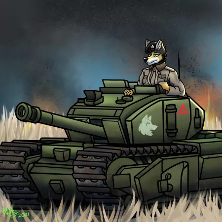 Furry on a tank!