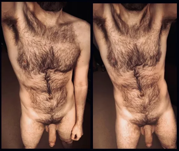 Furry pits & tits & a big ol' dick...