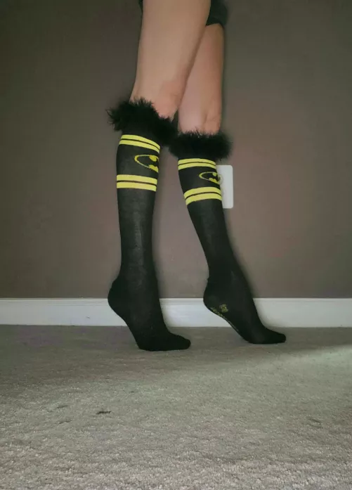 furry super hero knee highs!