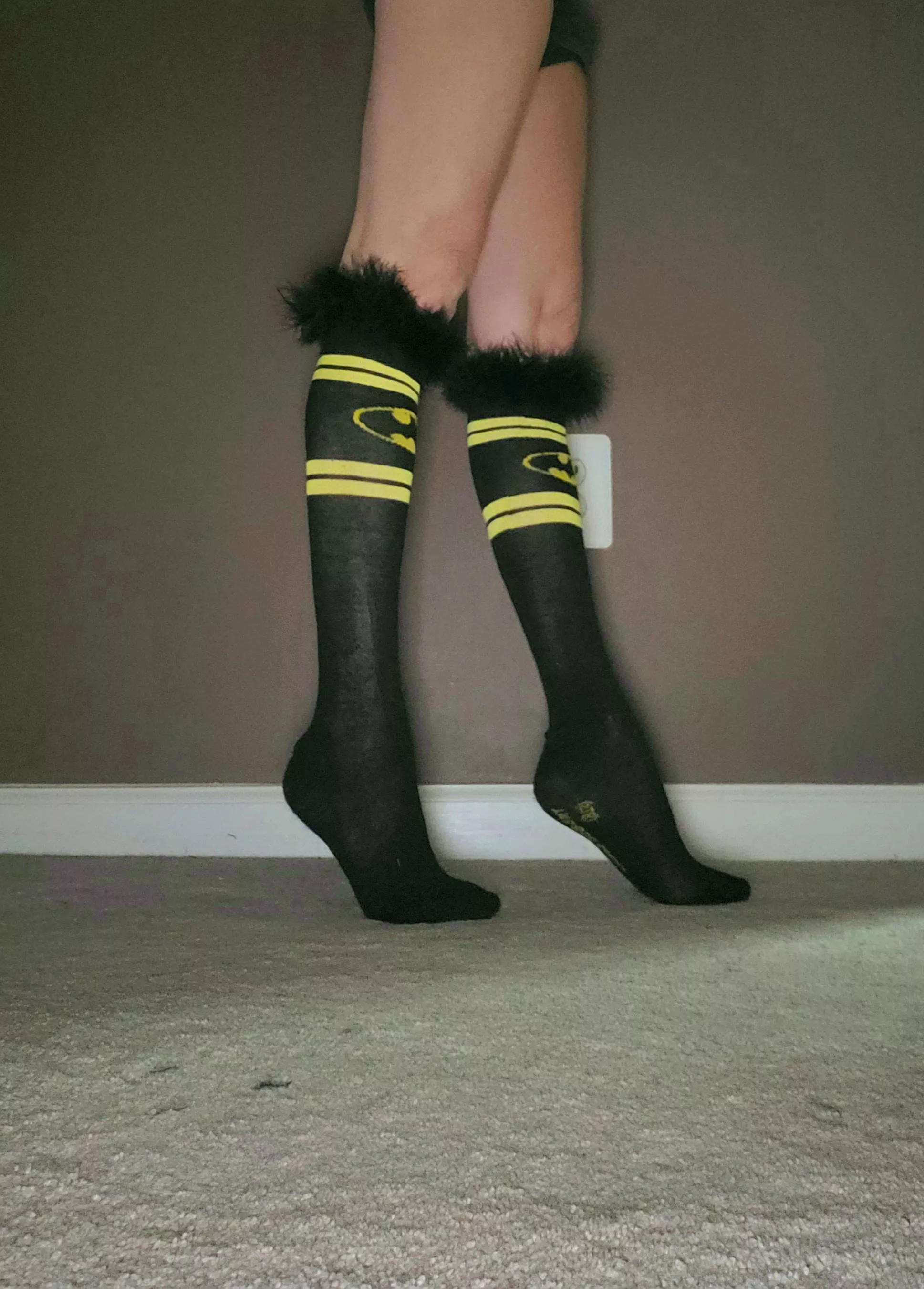 furry super hero knee highs!