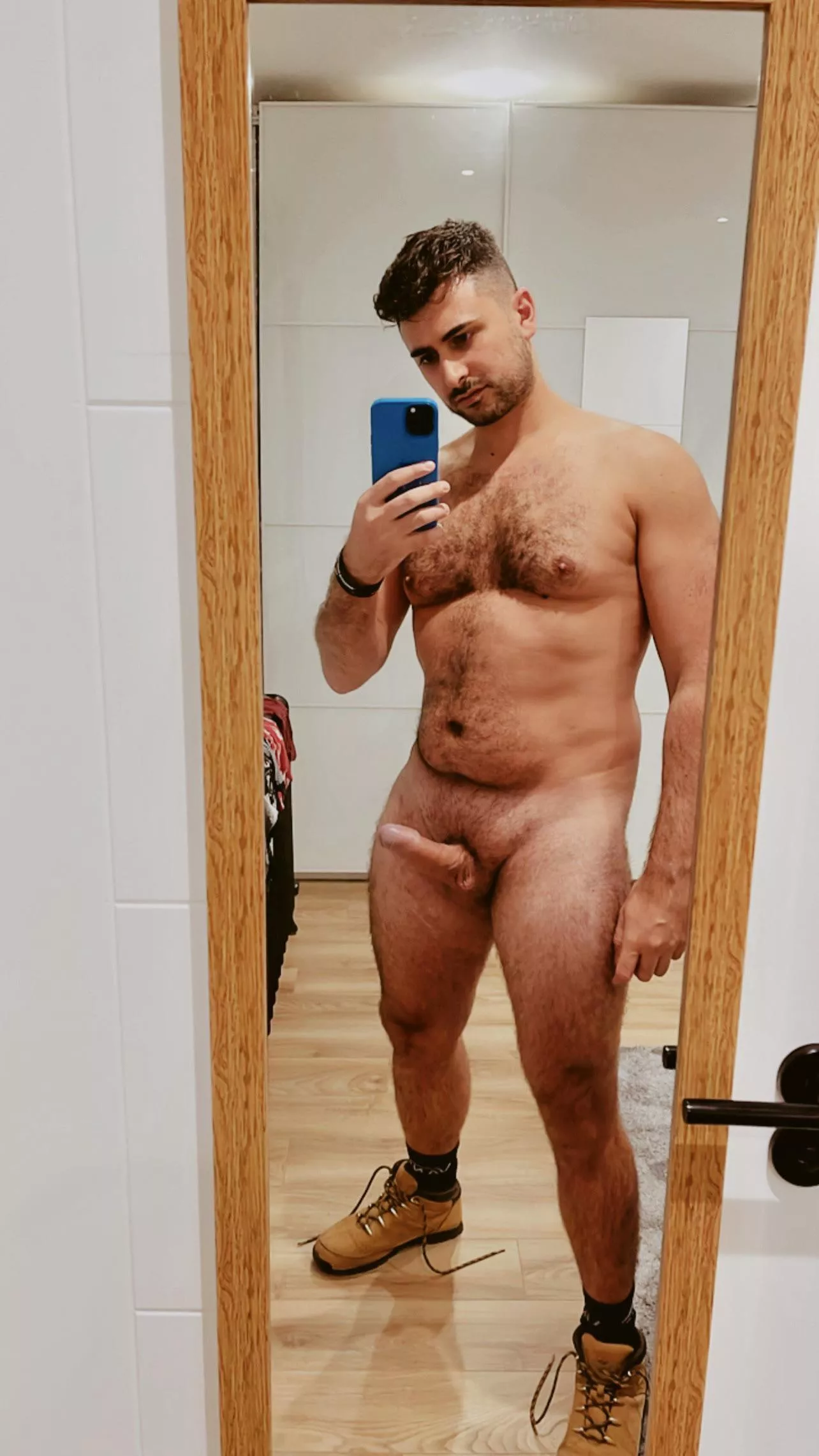 Furry, with a bit of belly and a hard cock, what do you need more Furry, with a bit of belly and a hard cock, what do you need more