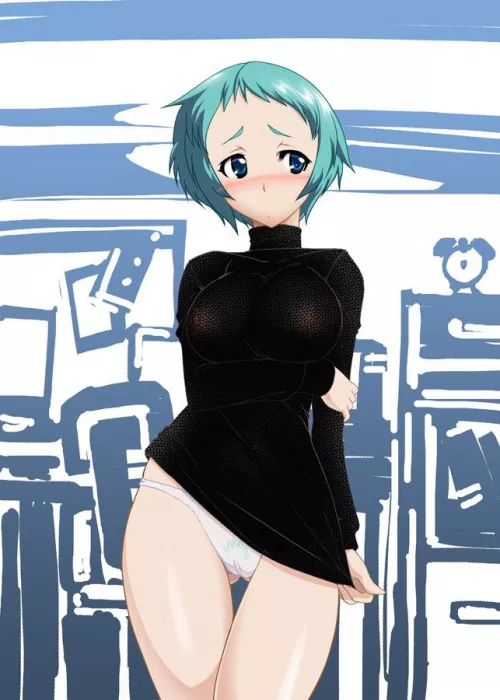 Fuuka’s clothes aren’t covering her well