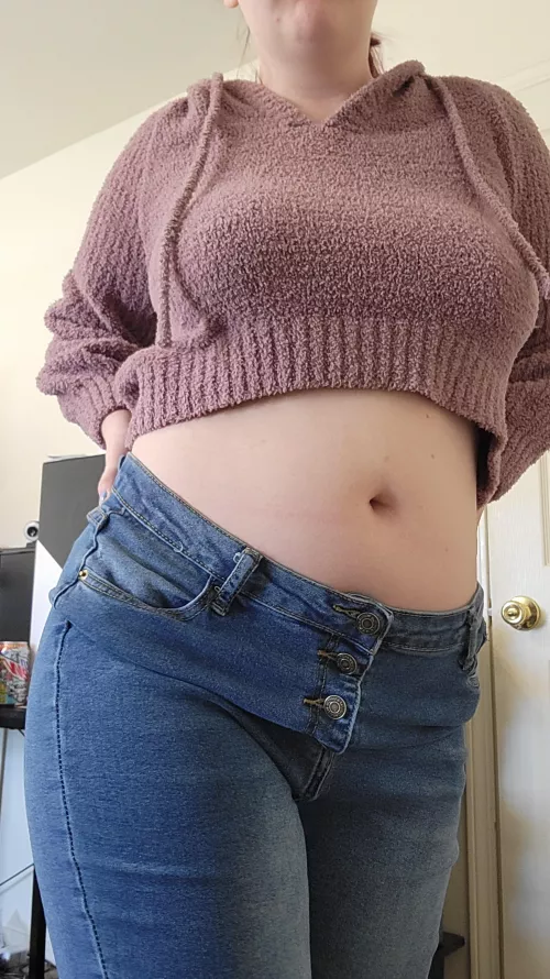 fuzzy hoodie crop top is a must